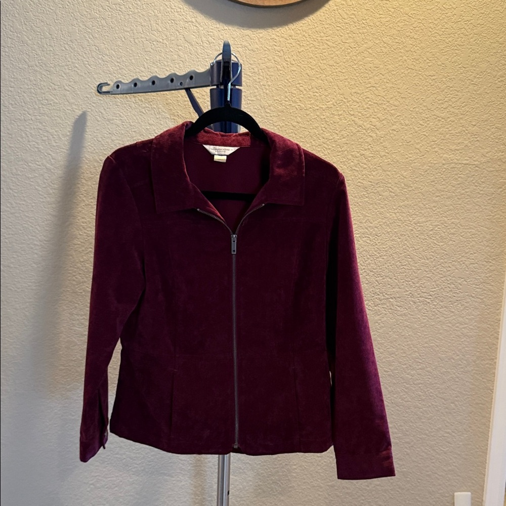 Christopher & Banks Deep Burgundy Blazer. Size Medium